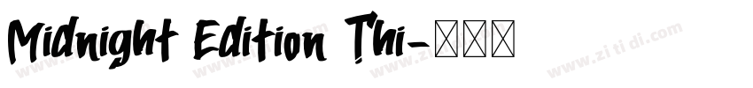Midnight Edition Thi字体转换